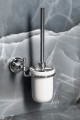 GEDY NEVIS wisząca szczotka do WC, ceramika, chrom NV330313