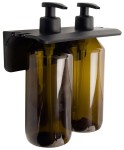 GEDY GROUPER podwójny wiszący dozownik mydła, 2x500ml, brąz 2159