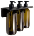GEDY GROUPER potrójny wiszący dozownik mydła, 3x500ml, brąz 2160