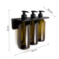GEDY GROUPER potrójny wiszący dozownik mydła, 3x500ml, brąz 2160
