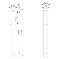 SAPHO PAPINADO elektryczna suszarka na ręczniki, 109x1200mm, 40W, czarny mat ER340.jpg