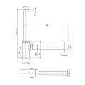 9595pr25k9.255327215814398.pngSAPHO 9595PR25K9 KING Syfon umywalkowy 5/4", odpływ 32 mm, ABS/czarny mat