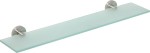 SAPHO XS601 X-STEEL połka szklana 600mm, stal nierdzewna mat