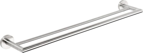 X-STEEL wieszak na ręczniki podwójny 600mm, stal nierdzewna mat