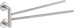 SAPHO XS405 X-STEEL obrotowy wieszak na ręczniki podwójny 370mm, stal nierdzewna mat