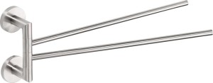 SAPHO XS405 X-STEEL obrotowy wieszak na ręczniki podwójny 370mm, stal nierdzewna mat