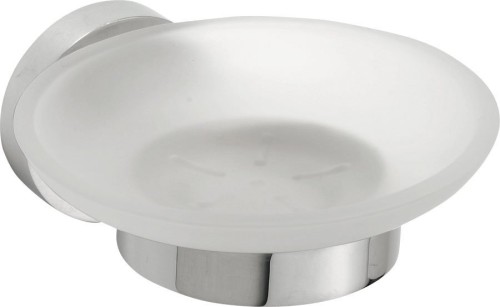 X-ROUND mydelniczka, szkło mleczne, chrom