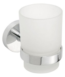 SAPHO XR903 X-ROUND kubek, szkło mleczne, chrom