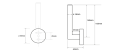 X-ROUND wieszak na papier toaletowy, chrom