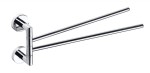 SAPHO XR403 X-ROUND obrotowy wieszak na ręczniki podwójny 380mm, chrom