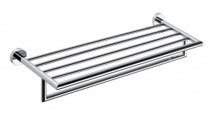 SAPHO XR419 X-ROUND półka na ręczniki z relingiem 600mm, chrom