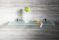 X-ROUND uchwyty do szklanych półek 8mm, chrom