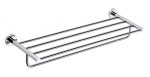 SAPHO XR415 X-ROUND E półka na ręczniki z relingiem 600, chrom