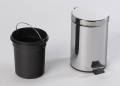 SIMPLE LINE kosz na śmieci okrągły 3l, stal nierdzewna połysk