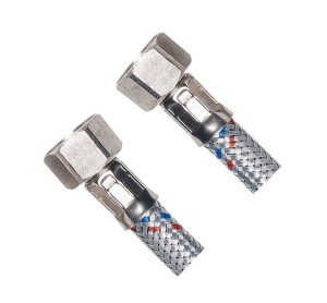 AQUALINE 33105 Wąż przyłączeniowy nierdzewny FxF 3/8"x3/8", 50cm