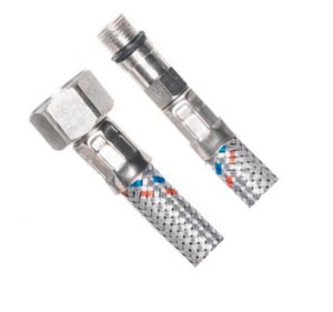 AQUALINE 33356 Wąż przyłączeniowy nierdzewny M10x3/8", 60cm