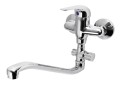 AQUALINE 35 bateria umywalkowa/wannowa ścienna,  chrom