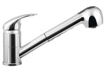 AQUALINE 1107-70 KASIOPEA bateria kuchenna z wysuwanym prysznicem, chrom