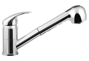 AQUALINE 1107-70 KASIOPEA bateria kuchenna z wysuwanym prysznicem, chrom