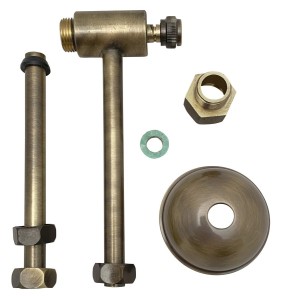 Kerasan 757293 Zestaw do podłączenia spłuczki wysokiej Retro, Waldorf, brąz