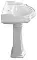 RETRO uniwersalny ceramiczny postument do umywalek 56,69,73cm, biały