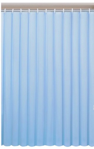 Zasłonka 180x180cm, winyl, niebieska