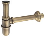 SAPHO 9596 RETRO Syfon umywalkowy 5/4", odpływ 32mm, brąz