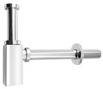 AQUALINE CV1004 Syfon umywalkowy 5/4", odpływ 32 mm, chrom