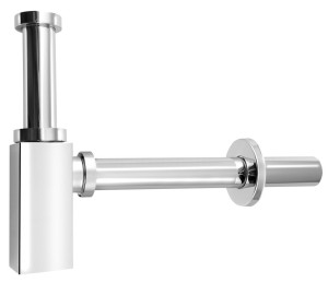 AQUALINE CV1004 Syfon umywalkowy 5/4", odpływ 32 mm, chrom