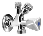 AQUALINE 5309 Zawór kombinowany 1/2 "x3/4 "x3/8", chrom