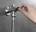 Zawór kulowy narożny 1/2 "x3/8", z filtrem, para, chrom