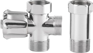 AQUALINE 5315 Zawór pralki przed baterią ścienną z zaworem zwrotnym 3/4"x3/4", chrom
