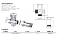 Zawór pralki przed baterią ścienną z zaworem zwrotnym 3/4"x3/4", chrom