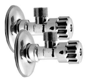 AQUALINE 5316 MULTITURN zawór kulowy narożny 1/2 "x3/8", para, chrom