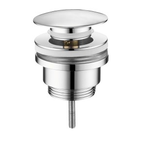 SAPHO CV1002 Odpływ umywalkowy 5/4”, klik-klak, duży korek, 10-55mm, chrom