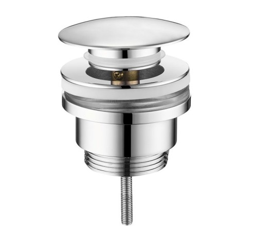 Odpływ umywalkowy 5/4”, klik-klak, duży korek, 10-55mm, chrom