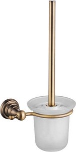 SAPHO 1318-08 DIAMOND wisząca szczotka do WC, szkło mleczne, brąz