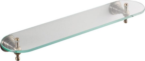 DIAMOND półka szklana, brąz