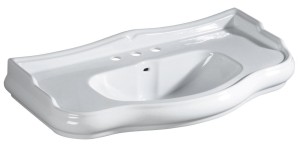 Kerasan 105001-3 RETRO umywalka ceramiczna 100x54cm, z 3 otworami na baterię, biały