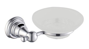 SAPHO 1317-02 DIAMOND mydelniczka, szkło mleczne, chrom