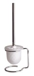 SAPHO XR302 X-ROUND E szczotka do WC do postawienia, szkło mleczne, chrom