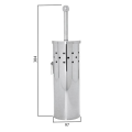 SIMPLE LINE szczotka WC z otworami, zawieszana, stal nierdzewna polerowana