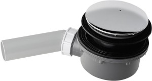 Kerasan 905601 RETRO syfon do brodzików, średnica 90mm, korek chrom