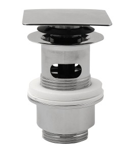 Omp Tea Korek umywalkowy 5/4'', klik-klak, kwadratowy korek, 32-52mm, chrom 8540.360.5