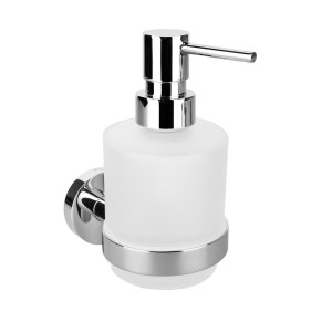 SAPHO XR103 X-ROUND dozownik mydła 200ml, szkło mleczne, chrom