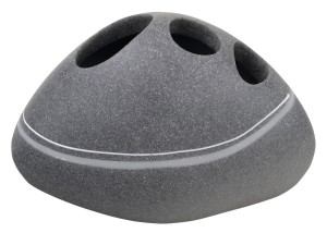 Ridder 22190207 LITTLE ROCK uchwyt na szczoteczki do zębów do postawienia, szary