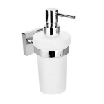 SAPHO XQ100 X-SQUARE dozownik mydła 230ml, szkło mleczne, chrom