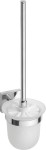 SAPHO XQ301 X-SQUARE wisząca szczotka do WC, szkło mleczne, chrom