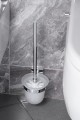 X-SQUARE wisząca szczotka do WC, szkło mleczne, chrom