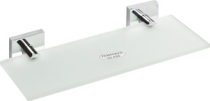 SAPHO XQ602 X-SQUARE półka szklana 300x55x130mm, szkło mleczne, chrom